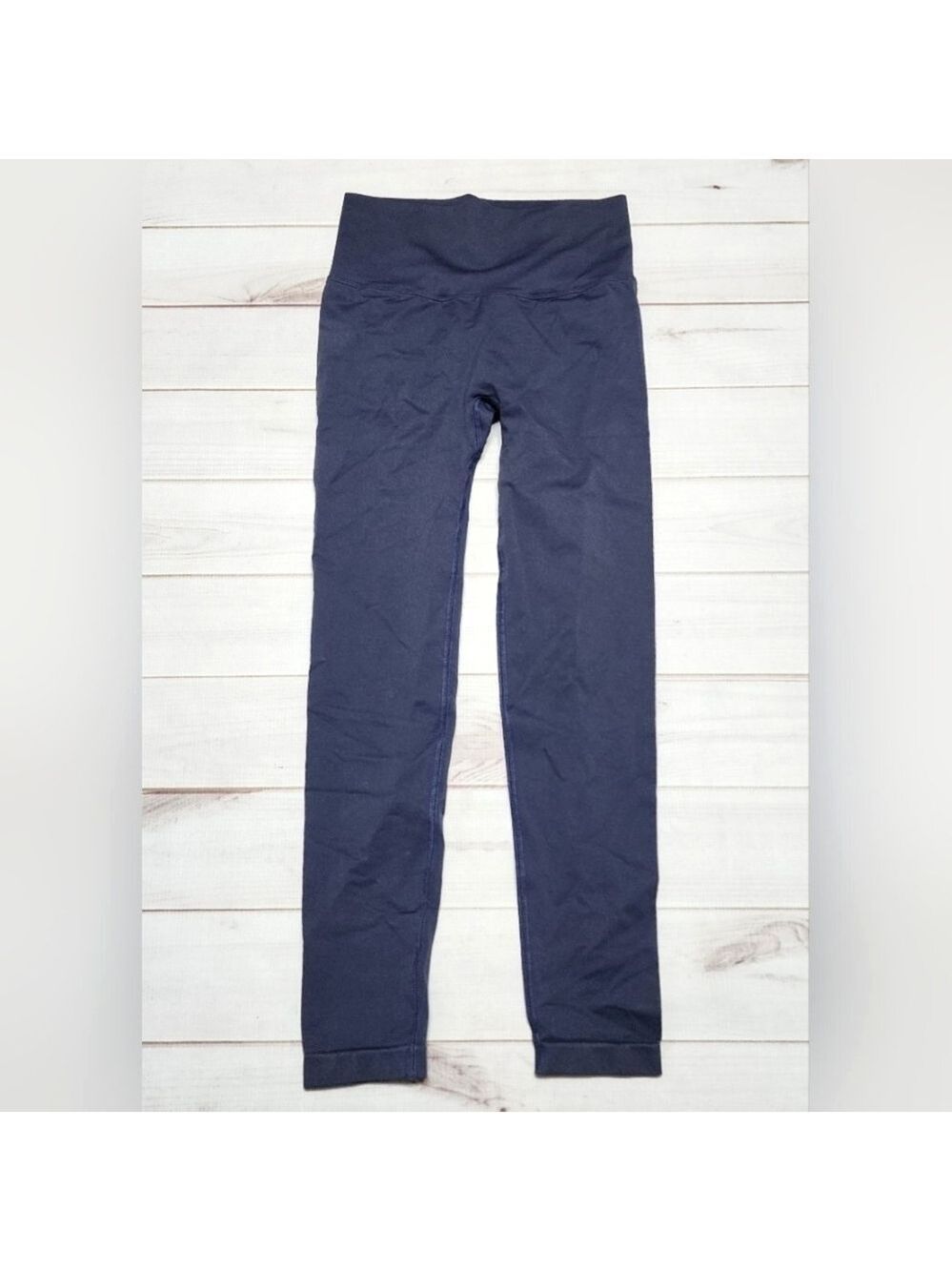 Women's Tummy Control Butt Lifting Yoga Navy Leggings Small - New Without Tags